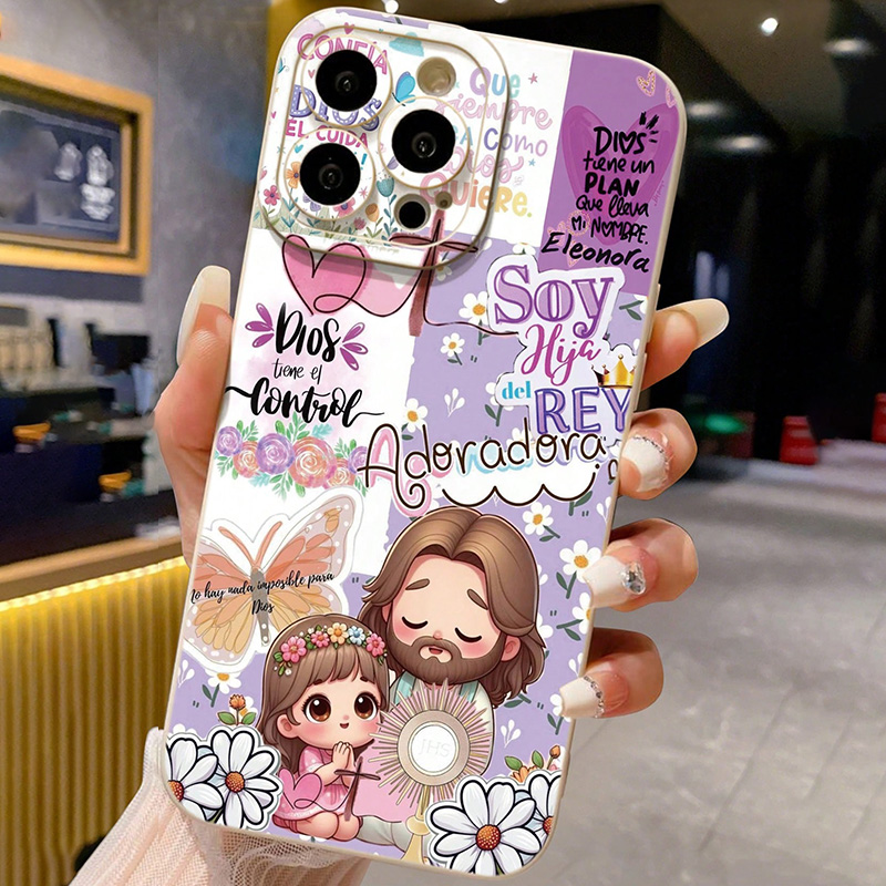 Usb Charger - Religious Colorful Painted Jesus TPU Soft