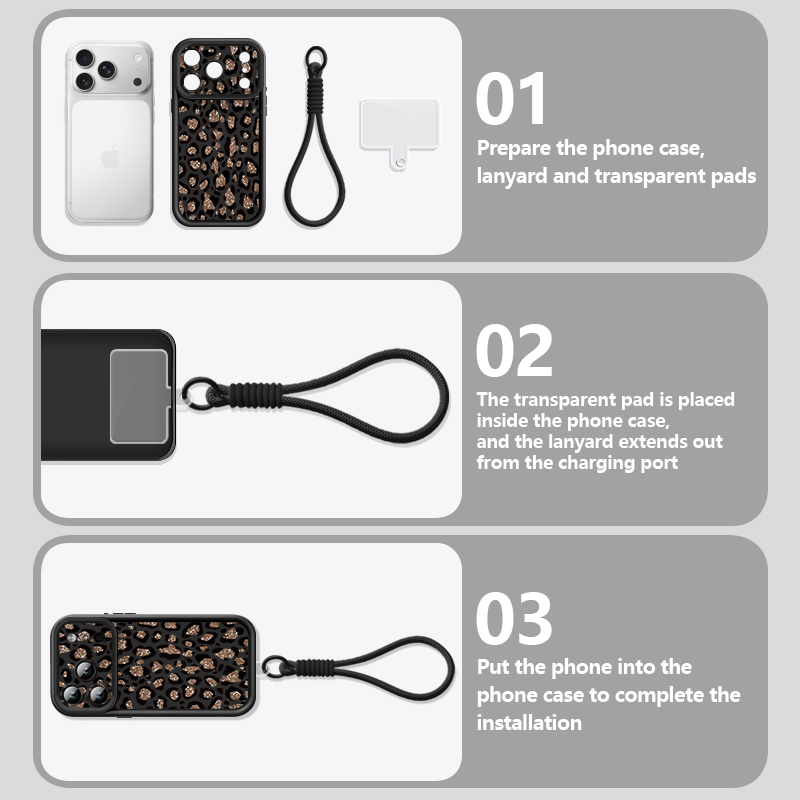 Brown Leopard Printed Lanyard  - огляд і ціна Usb Charger