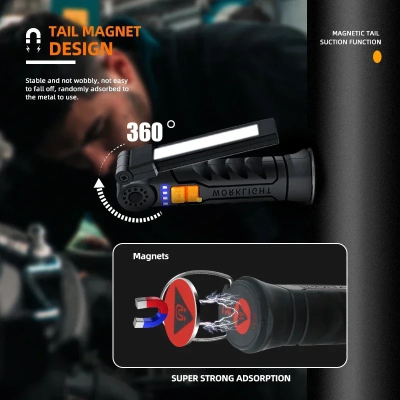 Portable COB LED Flashlight US - огляд і ціна Power Bank