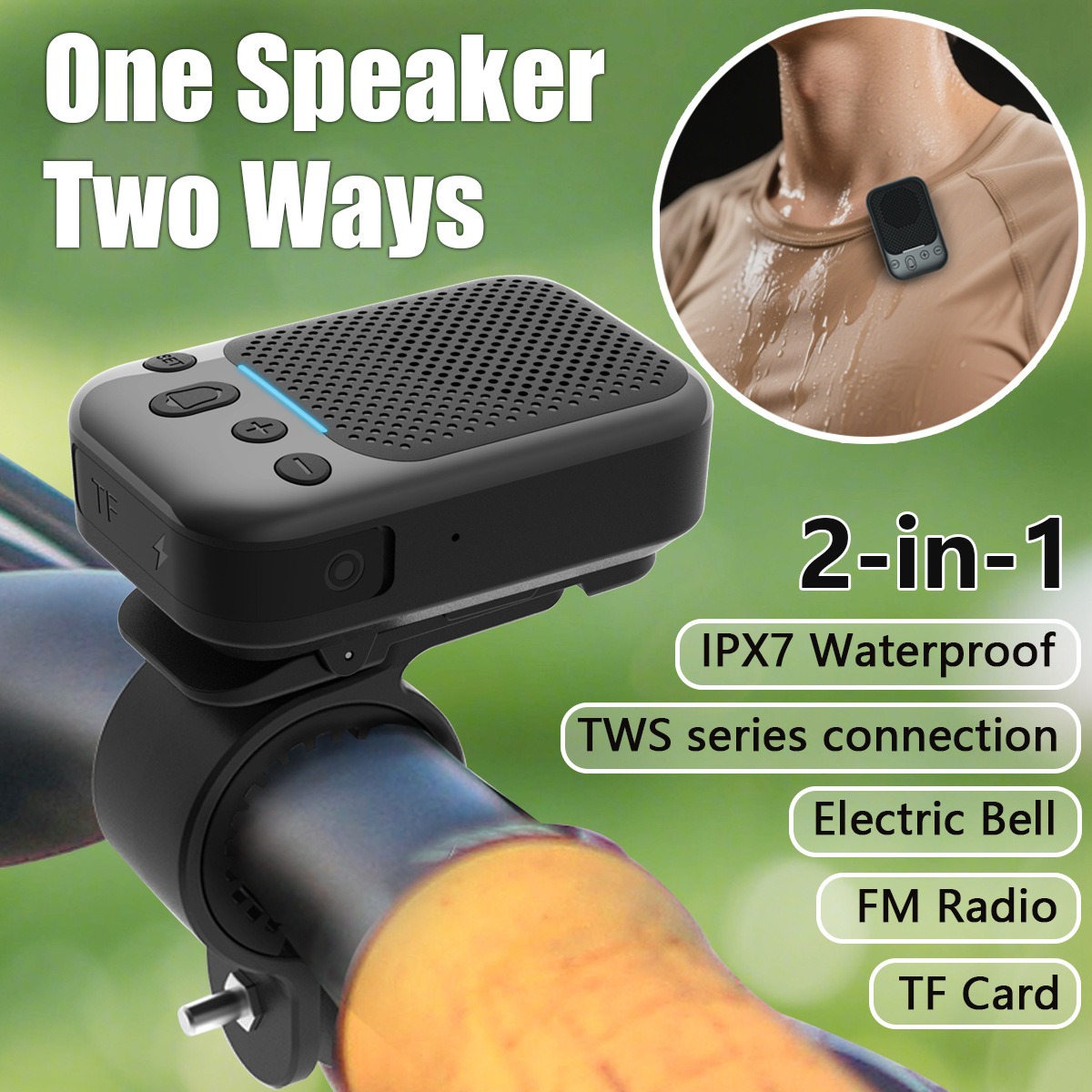 Mini Bike Wireless Speaker Blu - огляд і ціна Bluetooth Speaker