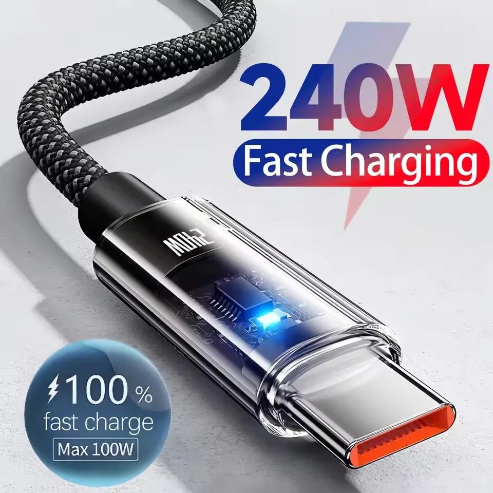 240W Nylon USB Type C Super Fa - огляд і ціна Usb Charger