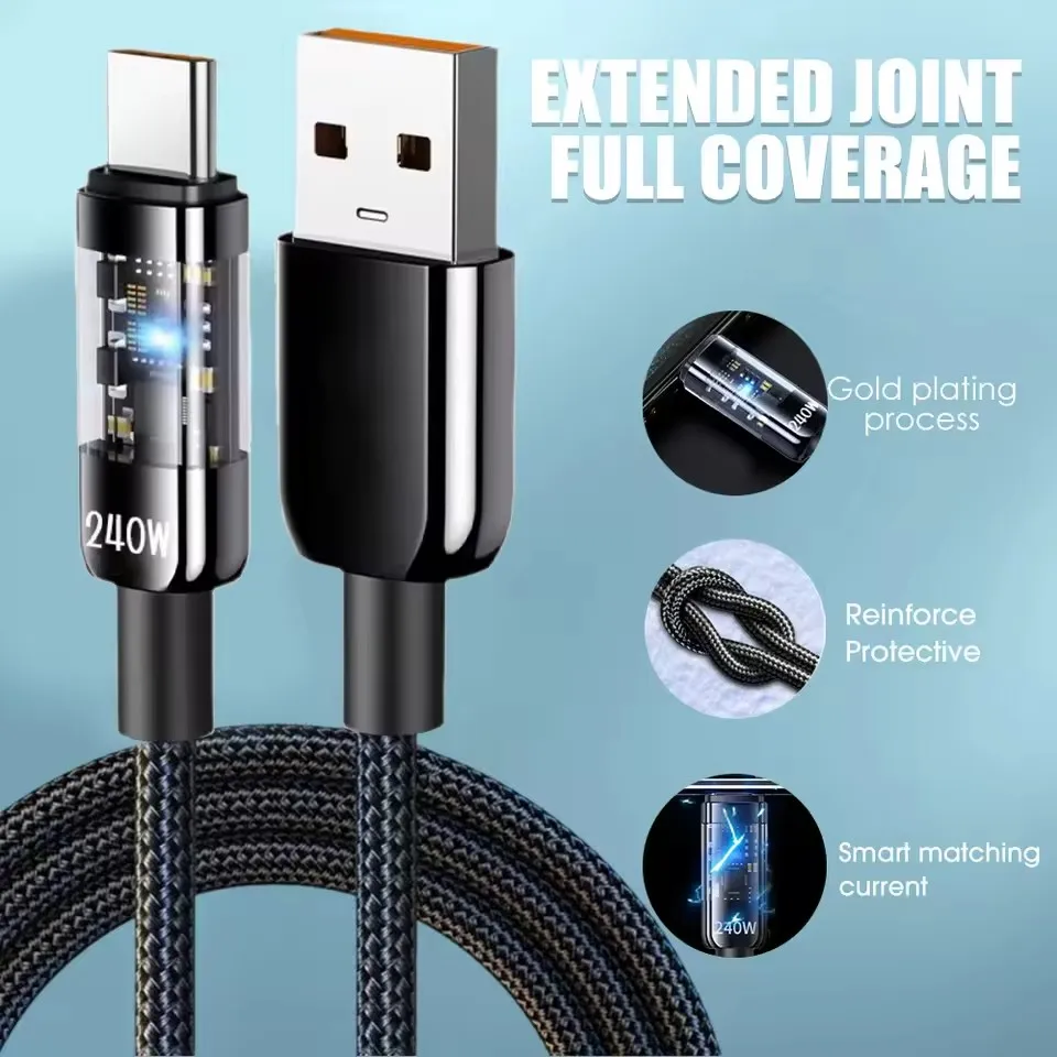 240W Nylon USB Type C Super Fa - огляд і ціна Usb Charger