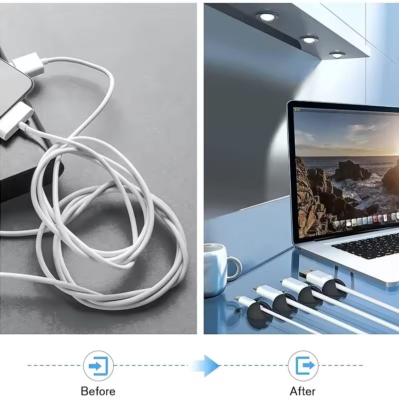 5/50Pcs Desktop Wall Cable Cli - огляд і ціна Cable Organizer