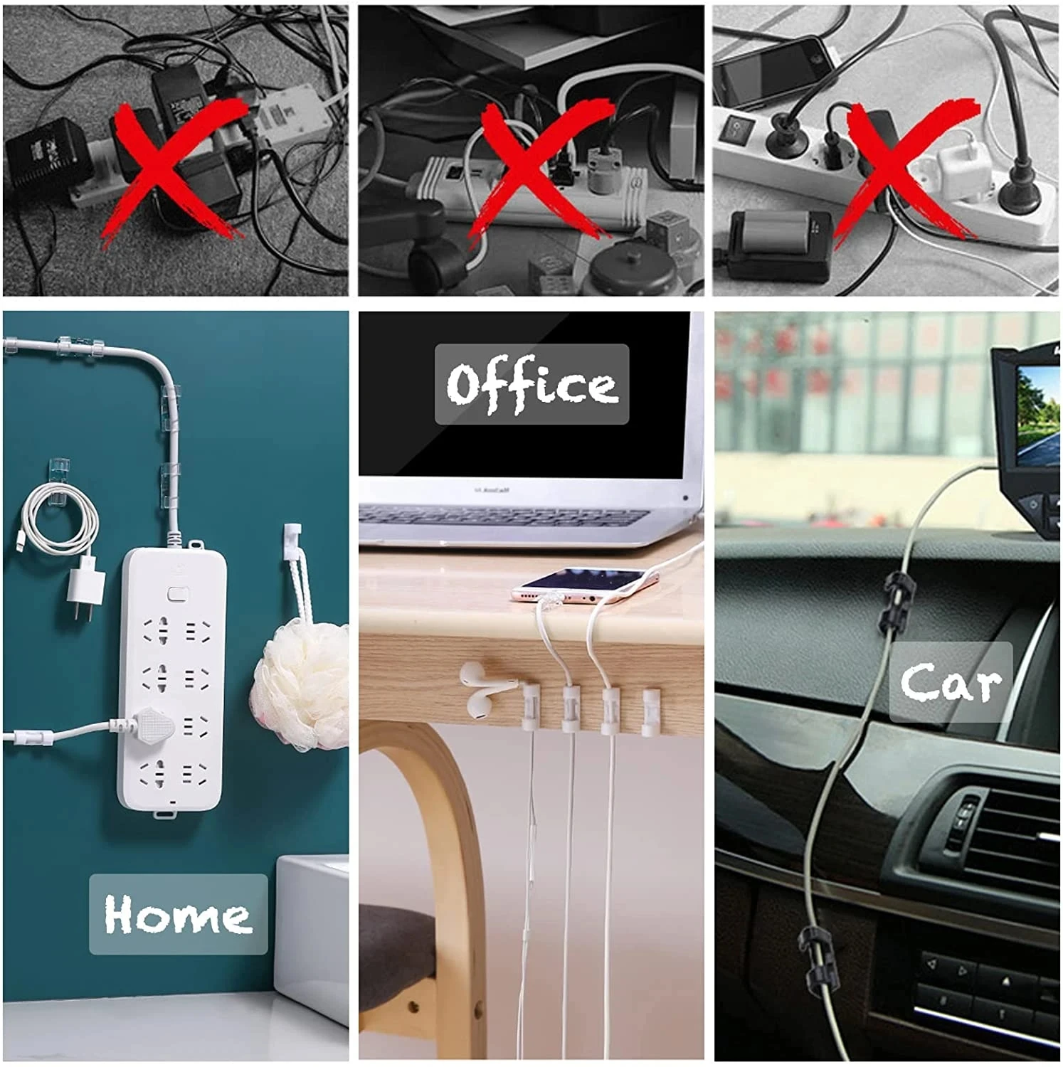 Cable Clips Organizer Drop Wir - огляд і ціна Cable Organizer